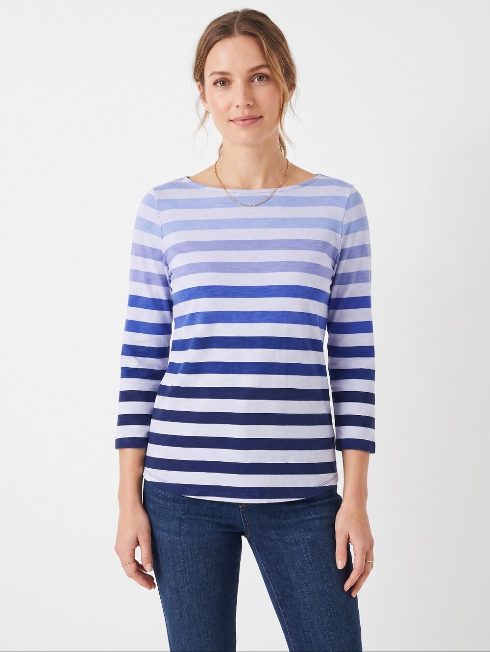 Tommy Bahama Striped Top Womens Size Medium - Blue and White